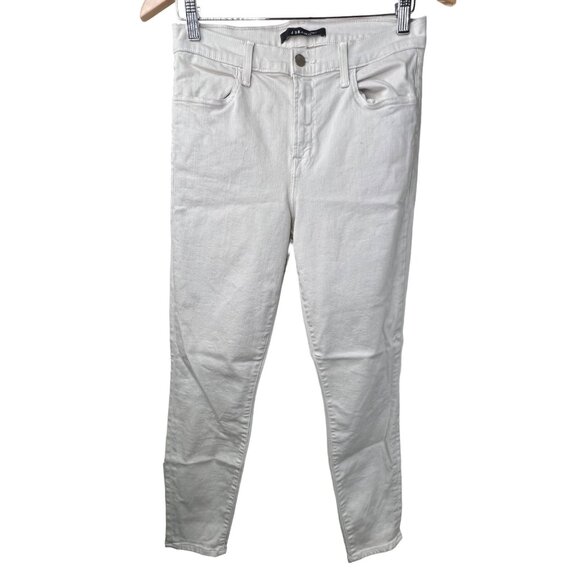 J Brand Jeans Size 29 Alana High Rise Crop Honesty Cotton Stretch Denim Cream - Picture 1 of 8